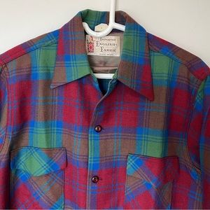Vintage Merrill long sleeve button shirt - colorful plaid